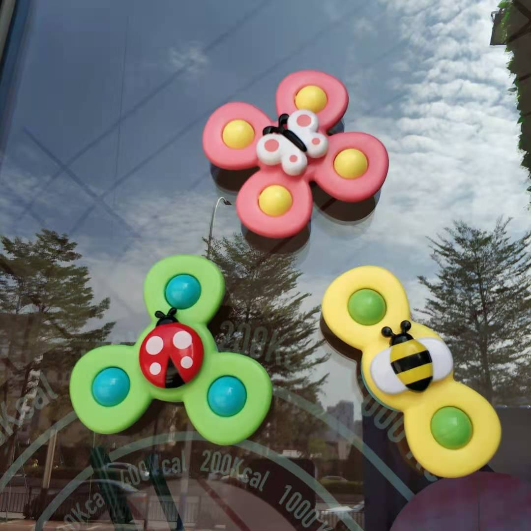 Hot Selling Suction Cup Spinner Toys Baby Fidget Spinner Toy Spinning Toys for Toddlers