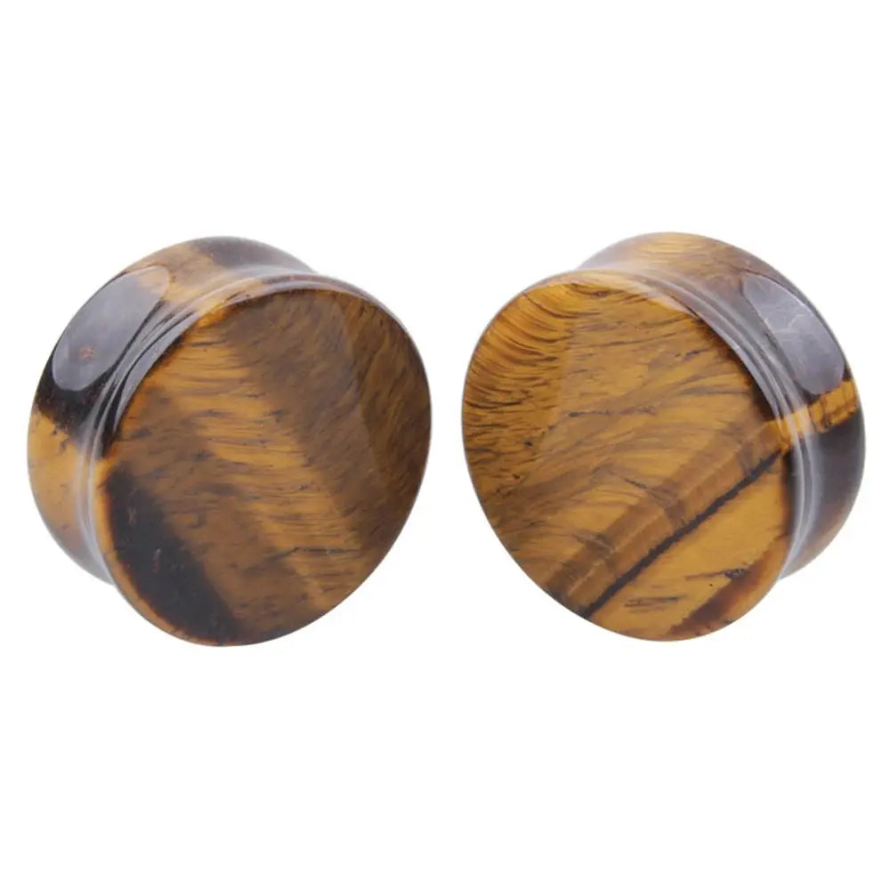 Ear Expander Ear Piercing 1 Pair of Opalite Stone Ear Plugs Tunnels Gauges Expander Body Piercing Jewelry EleganceJewellery