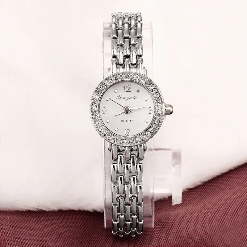 Fashion Women's Watches Luxury Rhinestone Silver Watch Women Watches Bracelet Ladies Watch Clock reloj mujer zegarek damski