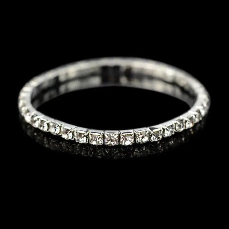 New Fashion Crystal Women's Bracelet Bangle Chains Crystal Gold Color Elastic Bracelets Hand Jewelry Wedding Accessories theelegancejewellery