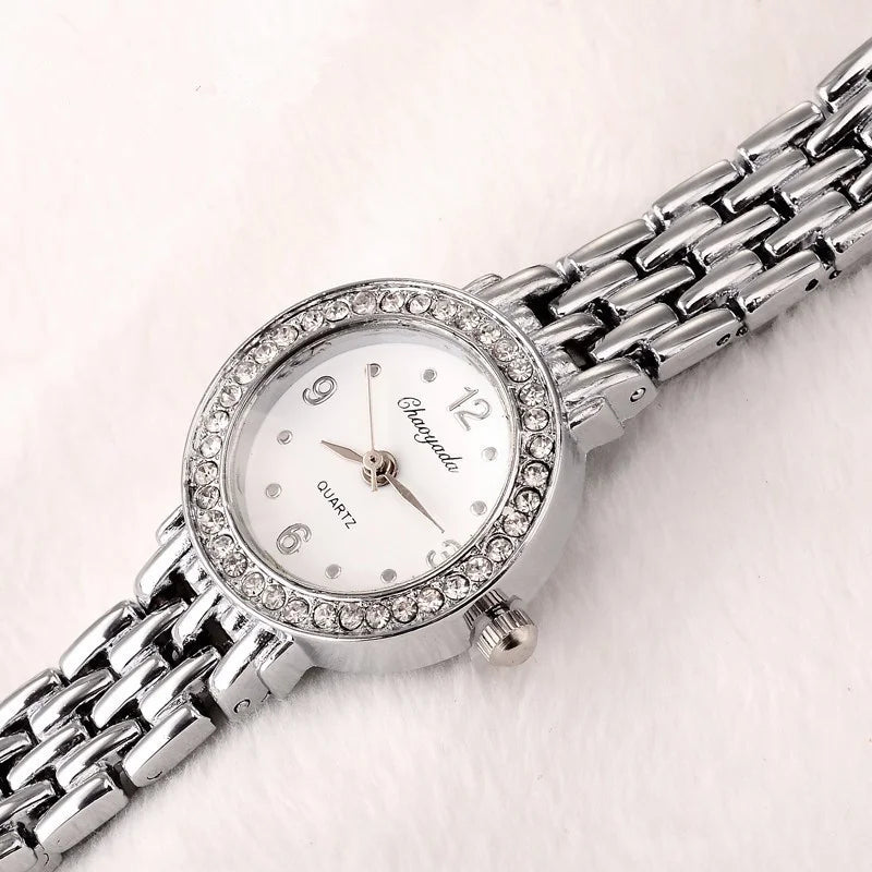 Fashion Women's Watches Luxury Rhinestone Silver Watch Women Watches Bracelet Ladies Watch Clock reloj mujer zegarek damski