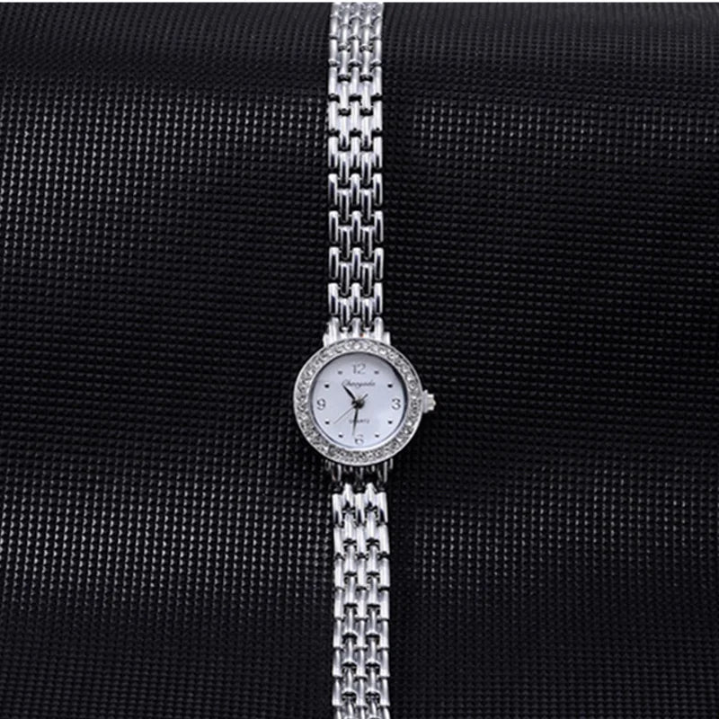 Fashion Women's Watches Luxury Rhinestone Silver Watch Women Watches Bracelet Ladies Watch Clock reloj mujer zegarek damski