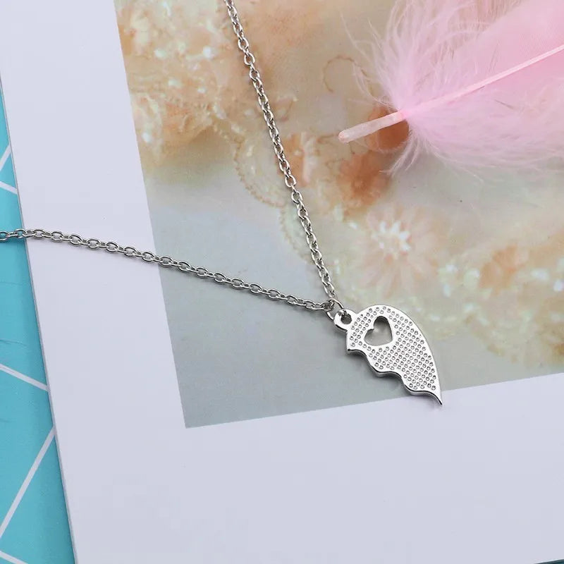 2pcs Romantic Best Friend Pendant Necklace Women Hollow Heart Best Friends Forever BFF Friendship Jewelry Accessories 2025