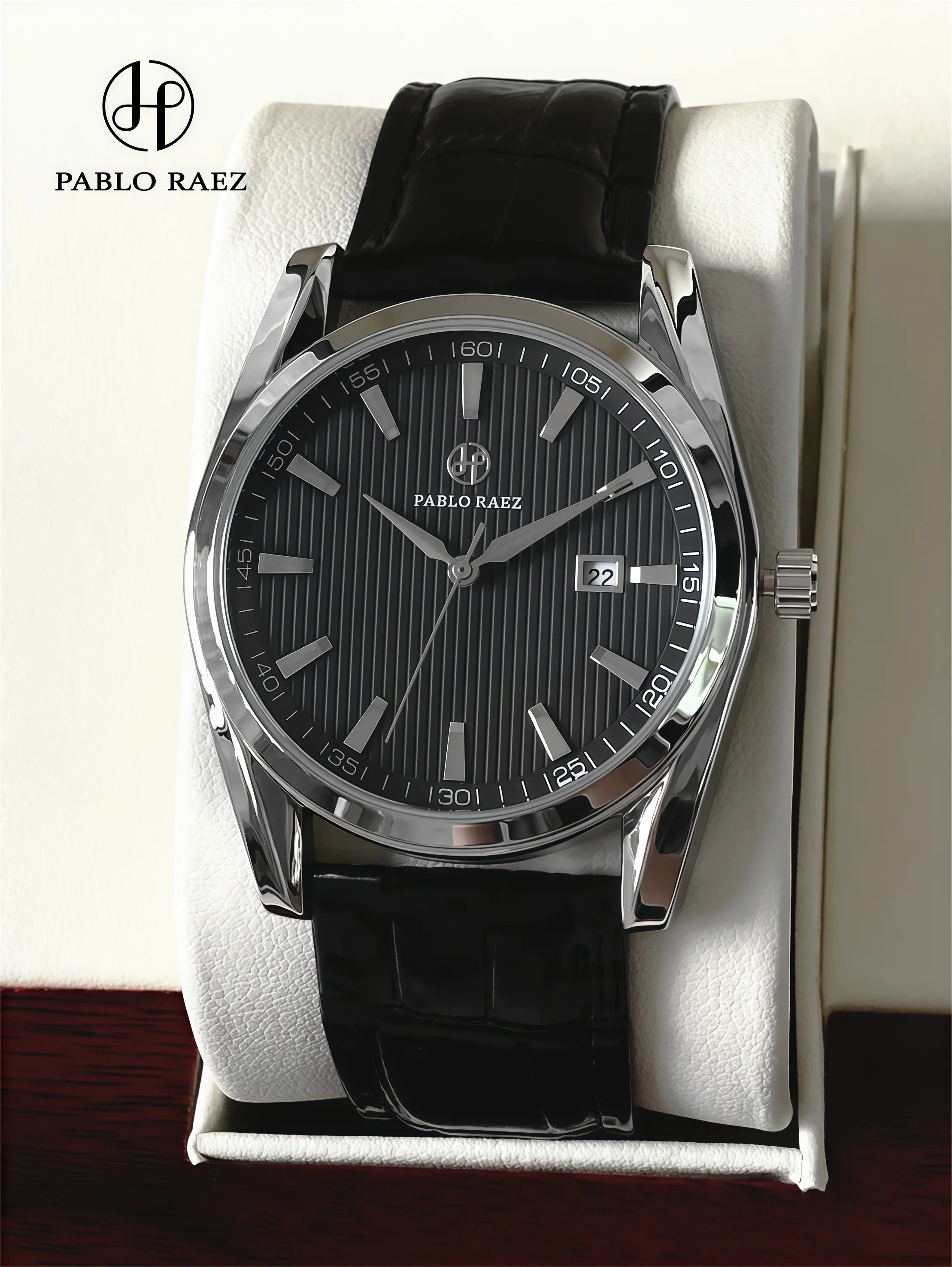 PABLO RAEZ Real Photos Luxury Men Quartz Watch Waterproof Date Wristwatch Men Watches Male Clock Sports Reloj High Quality +Box
