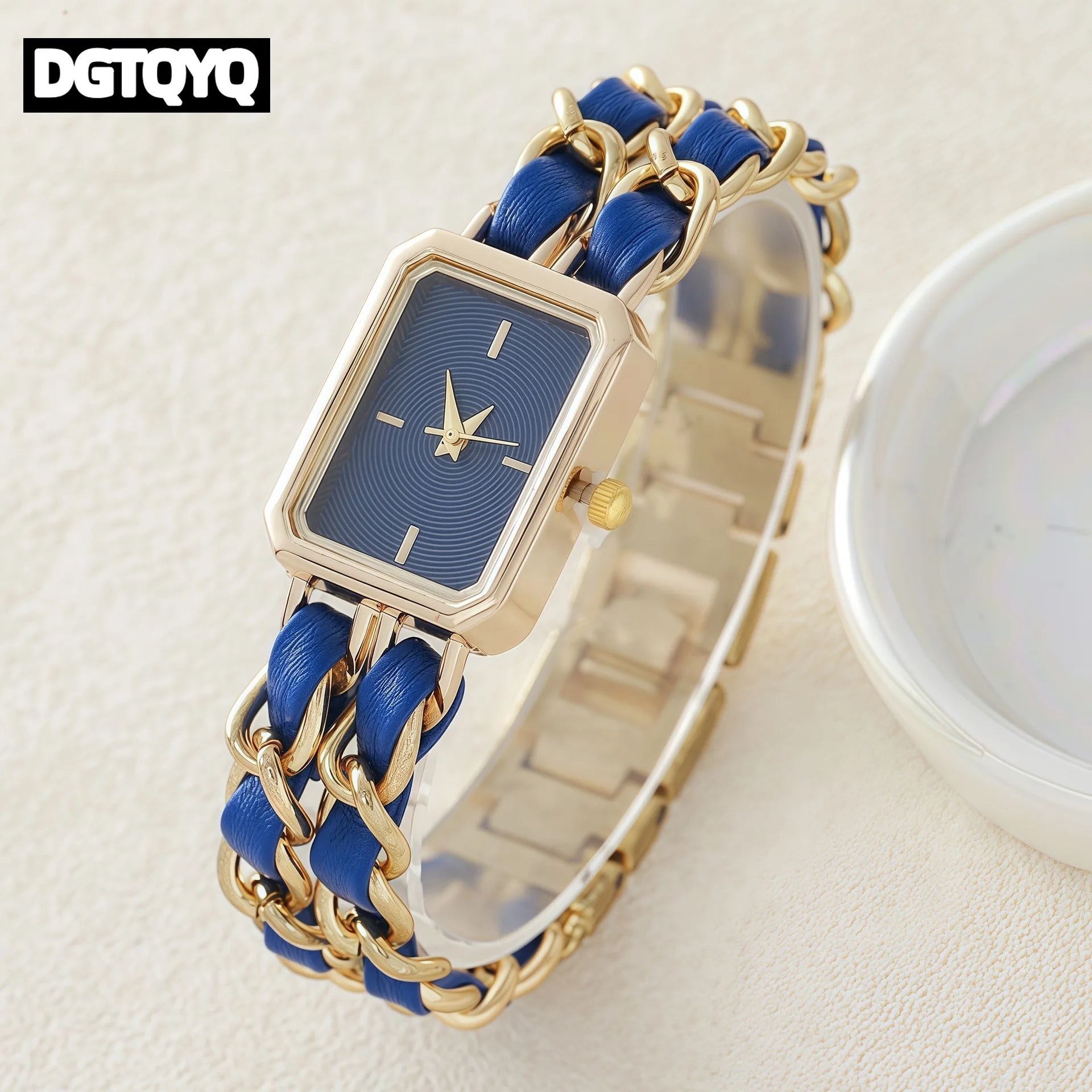 2026 New Luxury Fashion Wristwatches Woman Girl Rectangle Style Steel Metal Leather Band Quartz Square Clock reloj para mujer