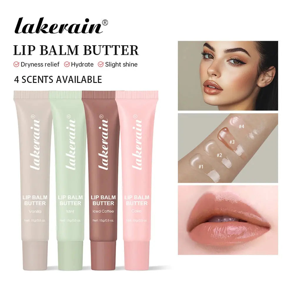 Butter Lip Balm Long Lasting Nourishes Moisturizes Soothes Lips Jelly Lip Gloss Oil Beautifying Smoothing Lip Care Balm Makeup theelegancejewellery