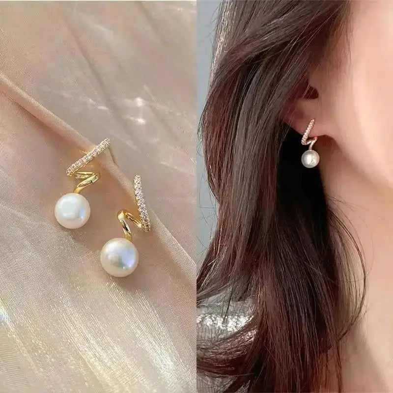 Korean Fashion Seven Star Zircon Earrings For Women Jewelry 2026 Trending New Luxury Women's Crystal Stars Stud Earrings Gifts theelegancejewellery