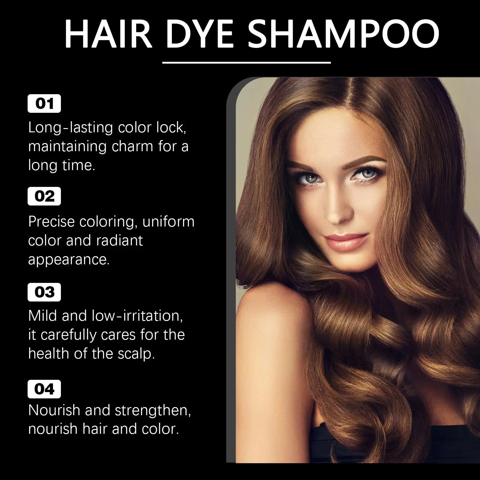 Hair Care Shampoo Series DIY Trendy Bright Long-Lasting Color Gentle Hair Nourishing and Smooth theelegancejewellery