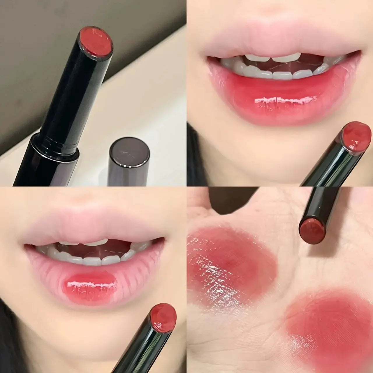 Herorange Mirror Lipstick, Super Pigmented, Non-Sticky, Non-Smudging, Easy to Apply, Long-Lasting, Not Easy to Fade, Moisturizing and Hydrating, Glossy Lipstick, Christmas Gift theelegancejewellery