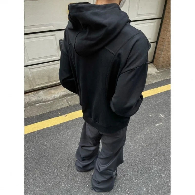 Men's Retro Grey Hoodie