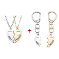 2pcs Romantic Best Friend Pendant Necklace Women Hollow Heart Best Friends Forever BFF Friendship Jewelry Accessories 2025
