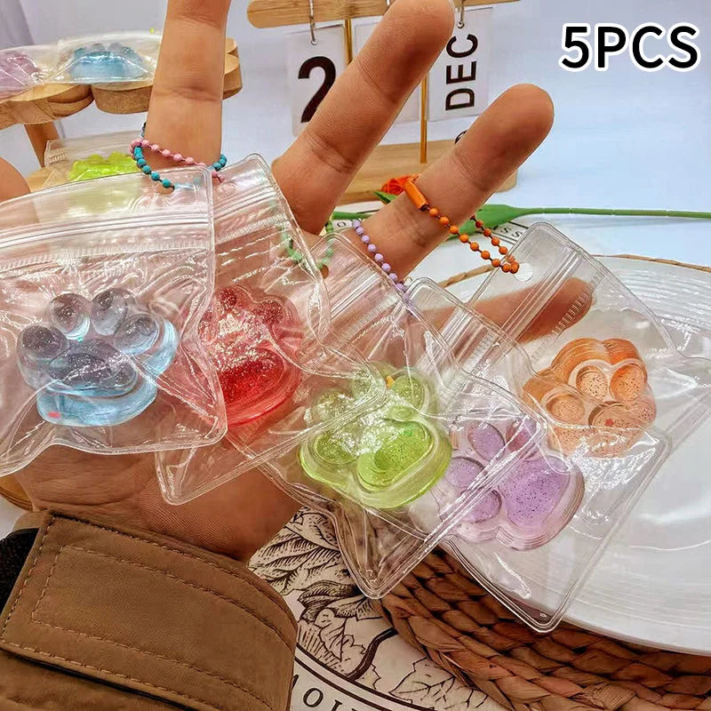 Squishy Dumplings Keychain Press Button Stress Relief Mini Keyboard Fidget Keyrings LED Lighting Hanging Bags Pendent Gifts