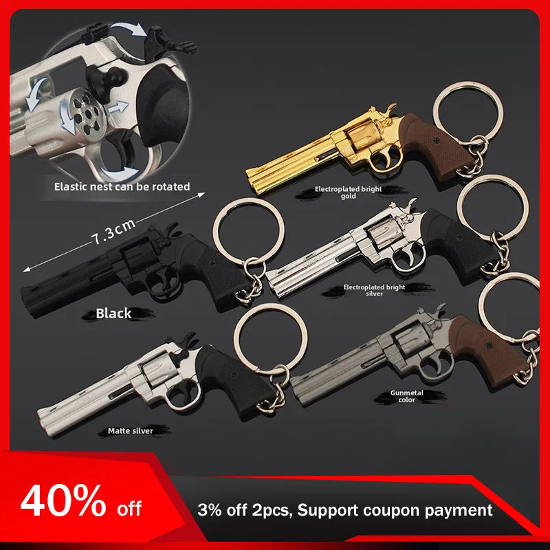 Toy Gun Alloy Keychain