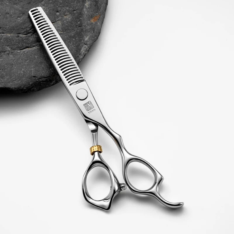 TITAN  Professional barber tools hair scissor Cutting thinning hairdressing shear 5.0/5.5/6.0/6.5inch Japan 440C steel