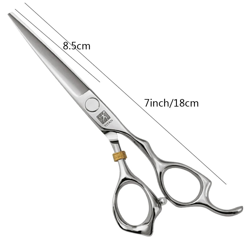 TITAN  Professional barber tools hair scissor Cutting thinning hairdressing shear 5.0/5.5/6.0/6.5inch Japan 440C steel