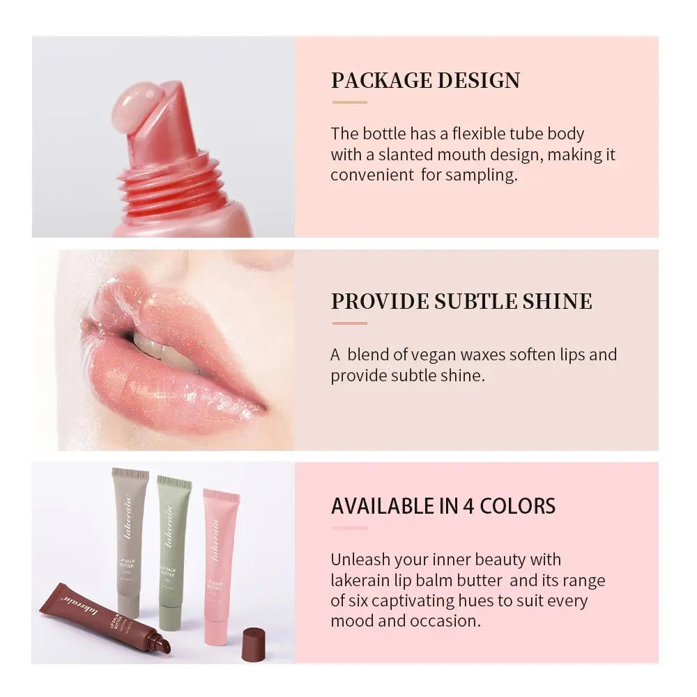 Butter Lip Balm Long Lasting Nourishes Moisturizes Soothes Lips Jelly Lip Gloss Oil Beautifying Smoothing Lip Care Balm Makeup theelegancejewellery