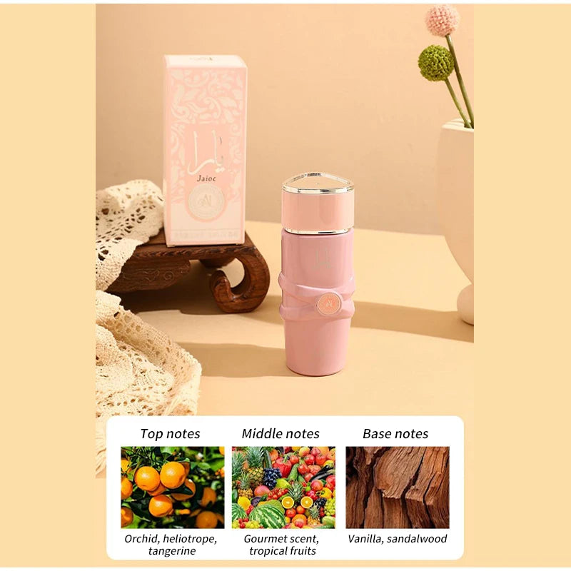 Luxury Arab Perfume,Unisex Eau De Parfum Spray,Flowers Fruits Notes Women Fragrance,Spicy Oriental Gourmand Scent,Musk Body Mist