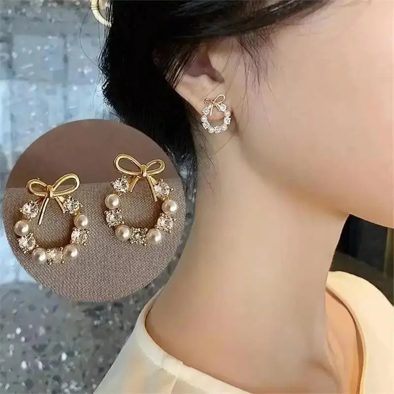 Korean Fashion Seven Star Zircon Earrings For Women Jewelry 2026 Trending New Luxury Women's Crystal Stars Stud Earrings Gifts theelegancejewellery