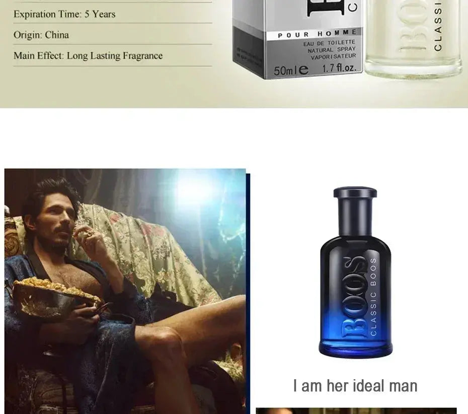 Hot Sale Perfume For Men Self Confidence Cologne Perfume Atomizer Fresh Temptation Gentleman Parfum Male Fragrance Cologne theelegancejewellery