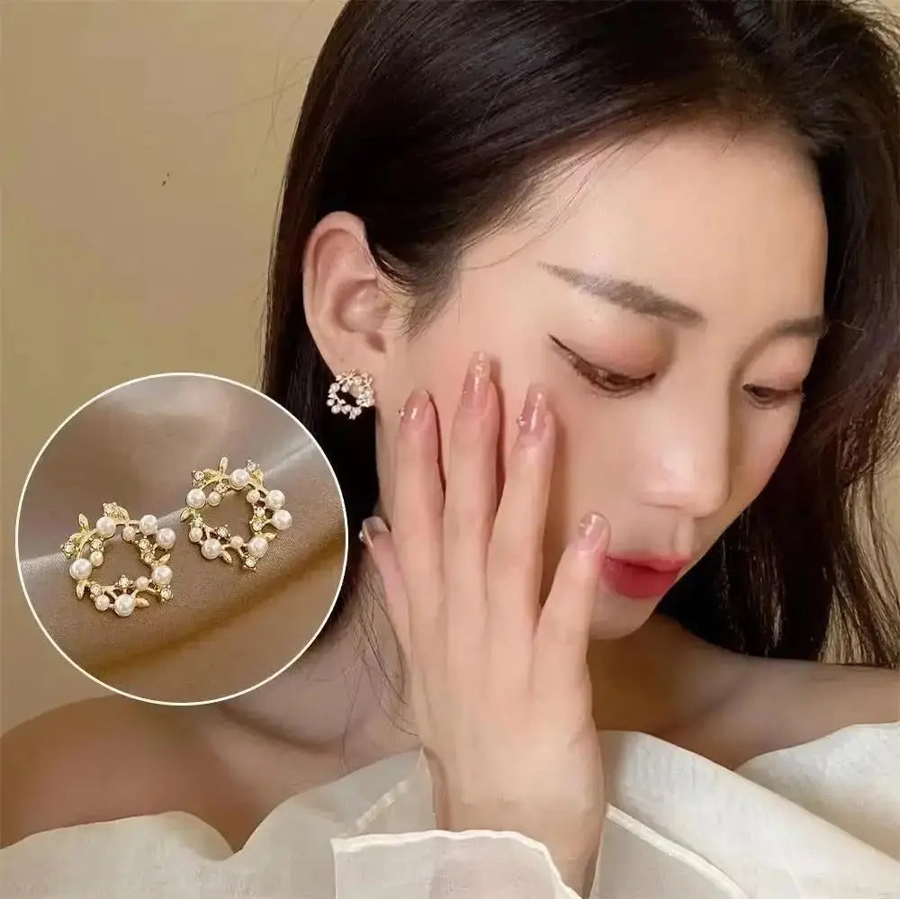 Korean Fashion Seven Star Zircon Earrings For Women Jewelry 2026 Trending New Luxury Women's Crystal Stars Stud Earrings Gifts theelegancejewellery