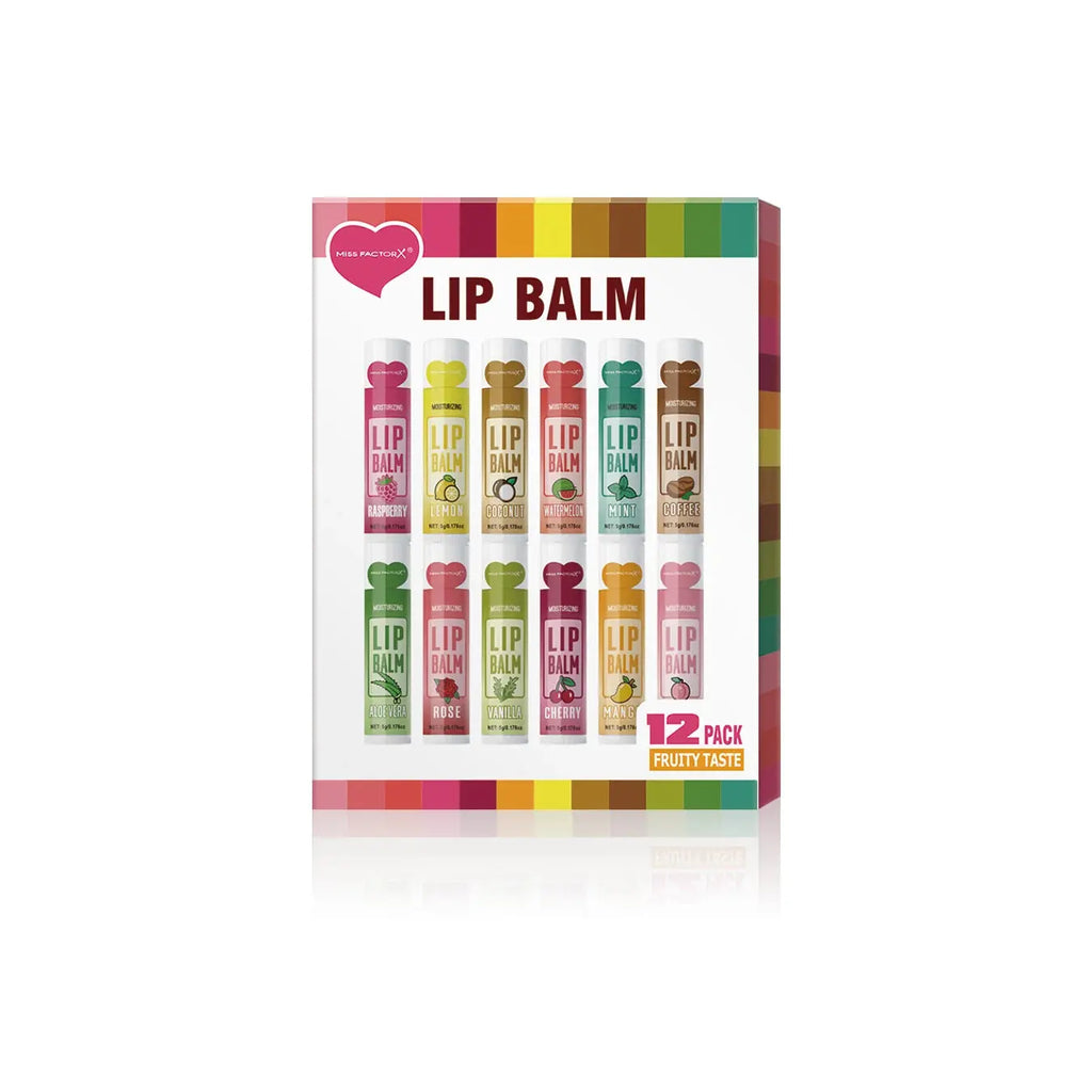 12 PCS/gift lip balm set 5g Deep Moisturizing and long-lasting moisturizing exfoliating to create hydrated lips theelegancejewellery