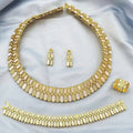 HOT  Jewelry Sets For Woman Wedding Parties Jewellery Necklace Earrings Rings Bracelets For Gift Plating18k With CZ White shell theelegancejewellery