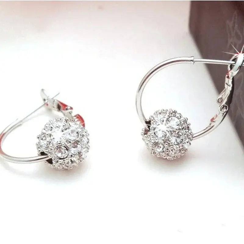 Fashion Trend Earrings Zircon Pendant Earrings Shiny Earrings for Women's Wedding Betrothal Bride Jewelry Birthday Gift theelegancejewellery
