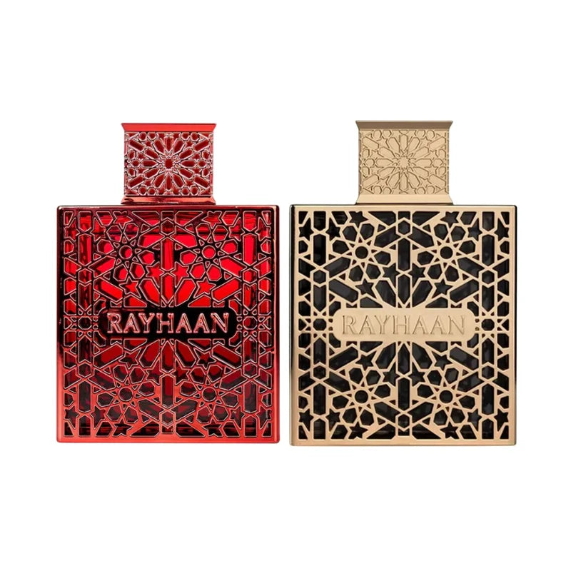 Rayhaan Eau De Parfum Luxury Fragrance With Stunning Red/Gold Bottle Exotic Oriental Scent For Men Women Perfumes And Colognes