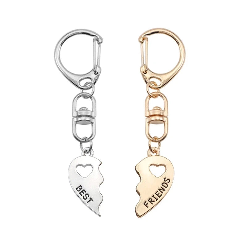 2pcs Romantic Best Friend Pendant Necklace Women Hollow Heart Best Friends Forever BFF Friendship Jewelry Accessories 2025