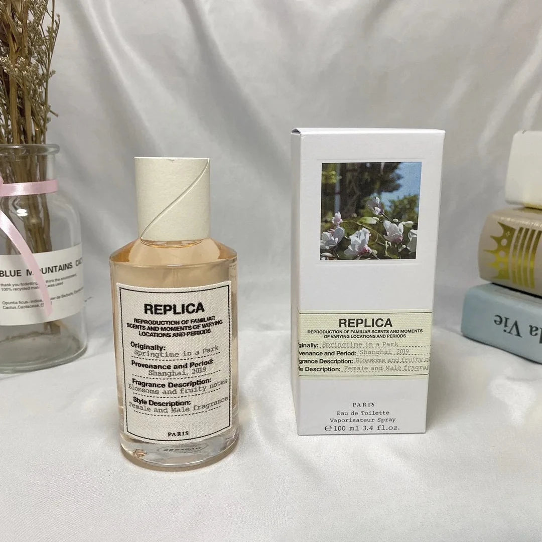 Theelegancejewellery 100ml Unisex Pheromone Perfume bottle with white cap and floral label on a white background, Long Lasting Woody Floral Natural Fragrance Charming Cologne for Women Men Dating Daily Gift