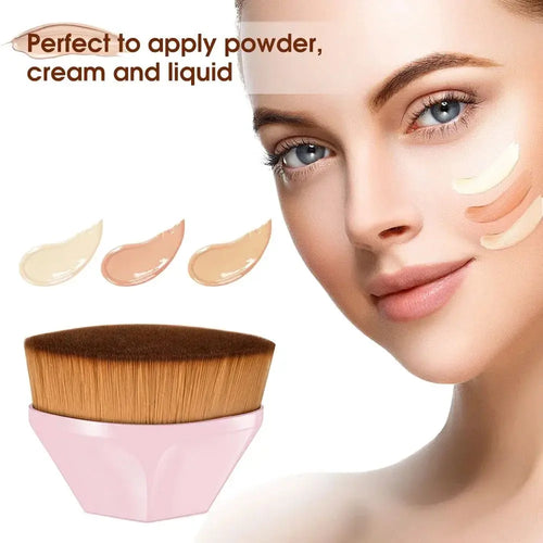 2-piece set of makeup tools: foundation brush, concealer brush, soft bristle brush, convertible makeup brush theelegancejewellery