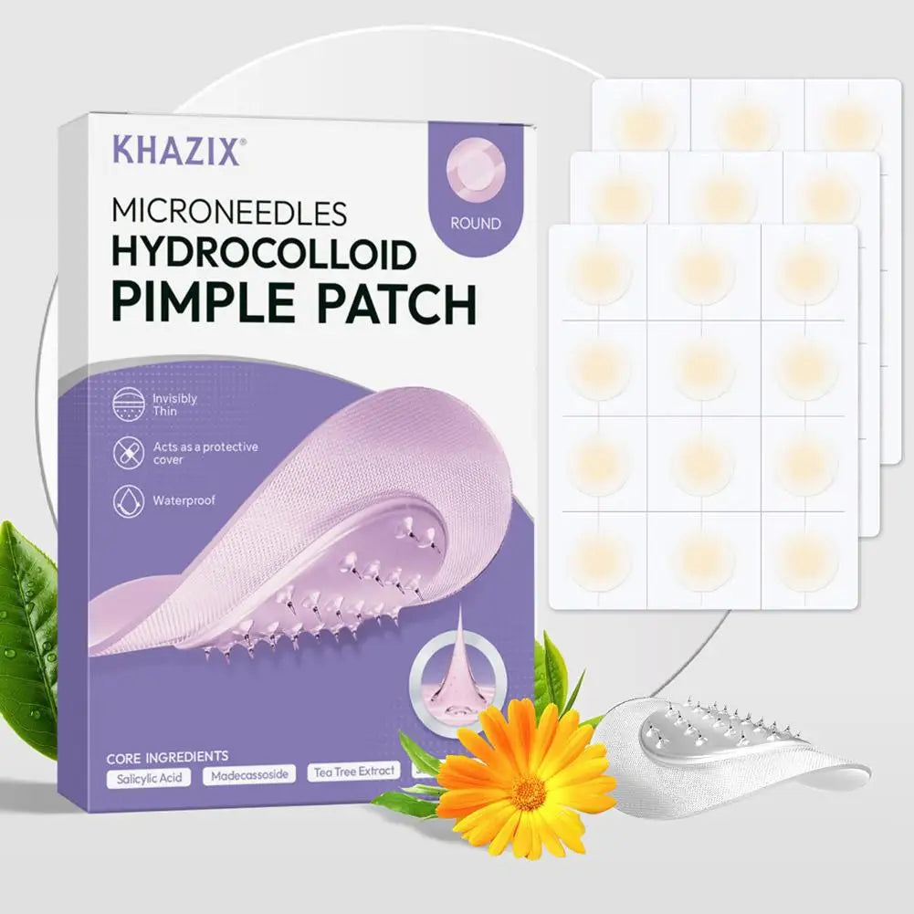 24pcs Micro Needle Pimple Patch Hydrocolloid Micropoint Pimple Patch For Acne Pimples Overnight, Invisible Acne Cover Patches