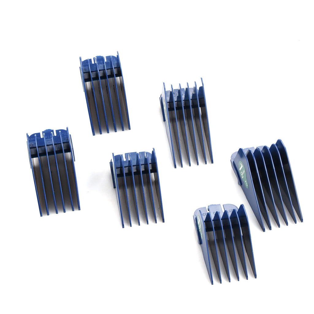 6Pcs/Set For Clipquik Clipper Guards 32mm-64mm (#20 18 16 14 12 10) Clipper Guide Combs For Wahl Accessories Clipper Guard Set