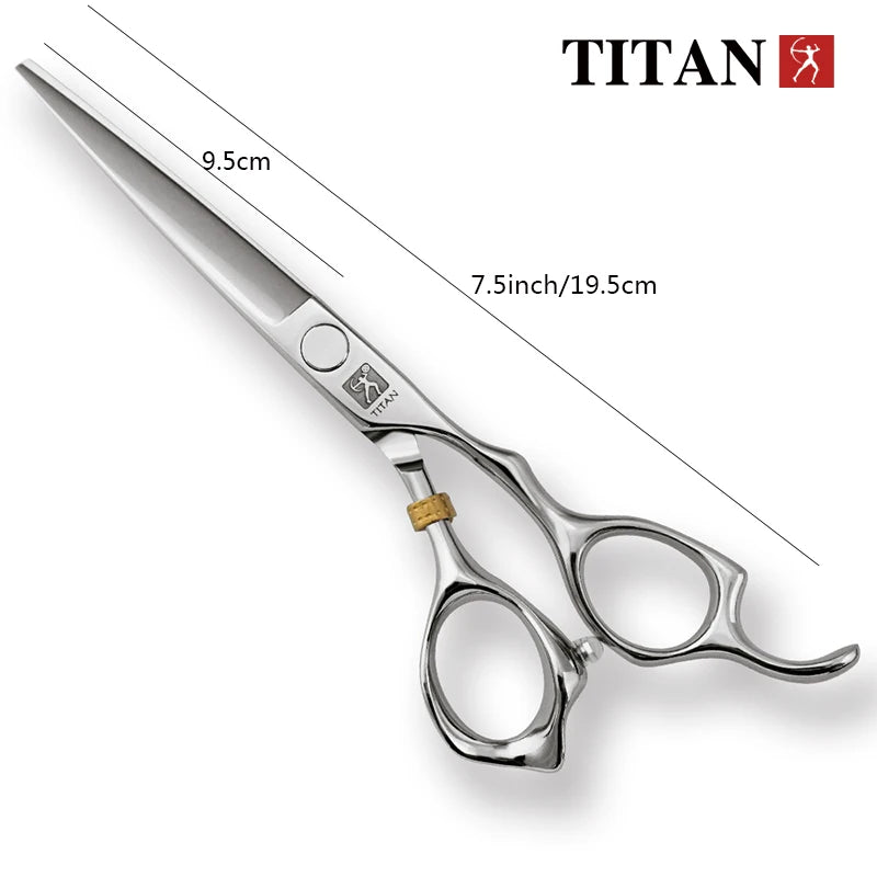 TITAN  Professional barber tools hair scissor Cutting thinning hairdressing shear 5.0/5.5/6.0/6.5inch Japan 440C steel