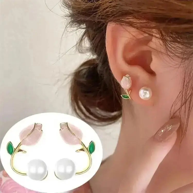 Korean Fashion Seven Star Zircon Earrings For Women Jewelry 2026 Trending New Luxury Women's Crystal Stars Stud Earrings Gifts theelegancejewellery