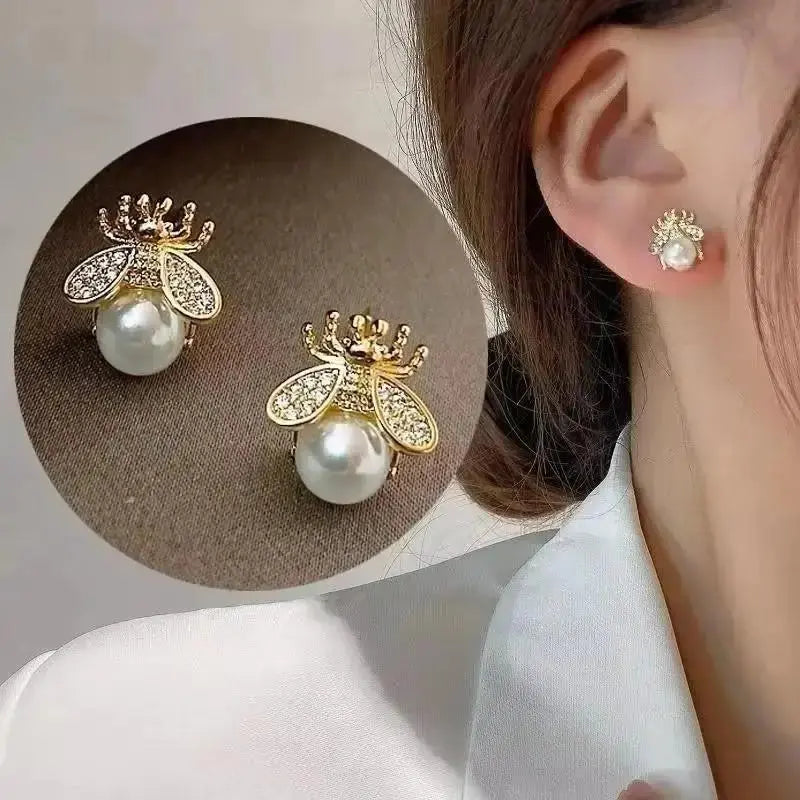 Korean Fashion Seven Star Zircon Earrings For Women Jewelry 2026 Trending New Luxury Women's Crystal Stars Stud Earrings Gifts theelegancejewellery
