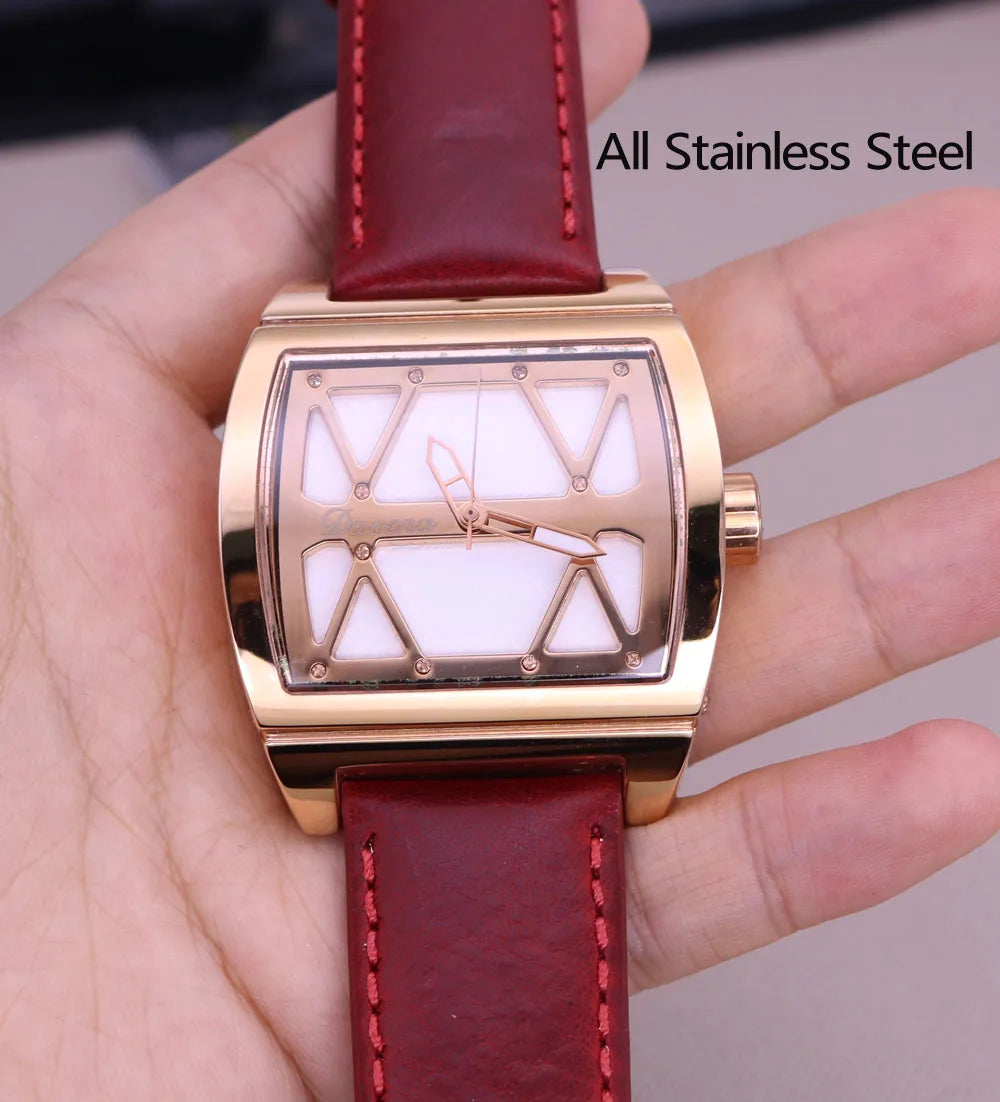 Sale Melissa Luxury Lady Women's Watch Rhinestone Crystal Fashion Hours Bracelet Real Leather Girl Birthday Gift