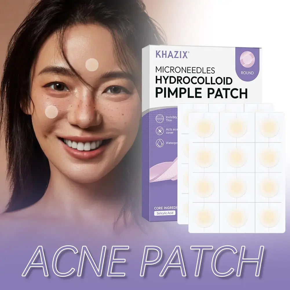24pcs Micro Needle Pimple Patch Hydrocolloid Micropoint Pimple Patch For Acne Pimples Overnight, Invisible Acne Cover Patches