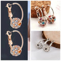 Fashion Trend Earrings Zircon Pendant Earrings Shiny Earrings for Women's Wedding Betrothal Bride Jewelry Birthday Gift theelegancejewellery