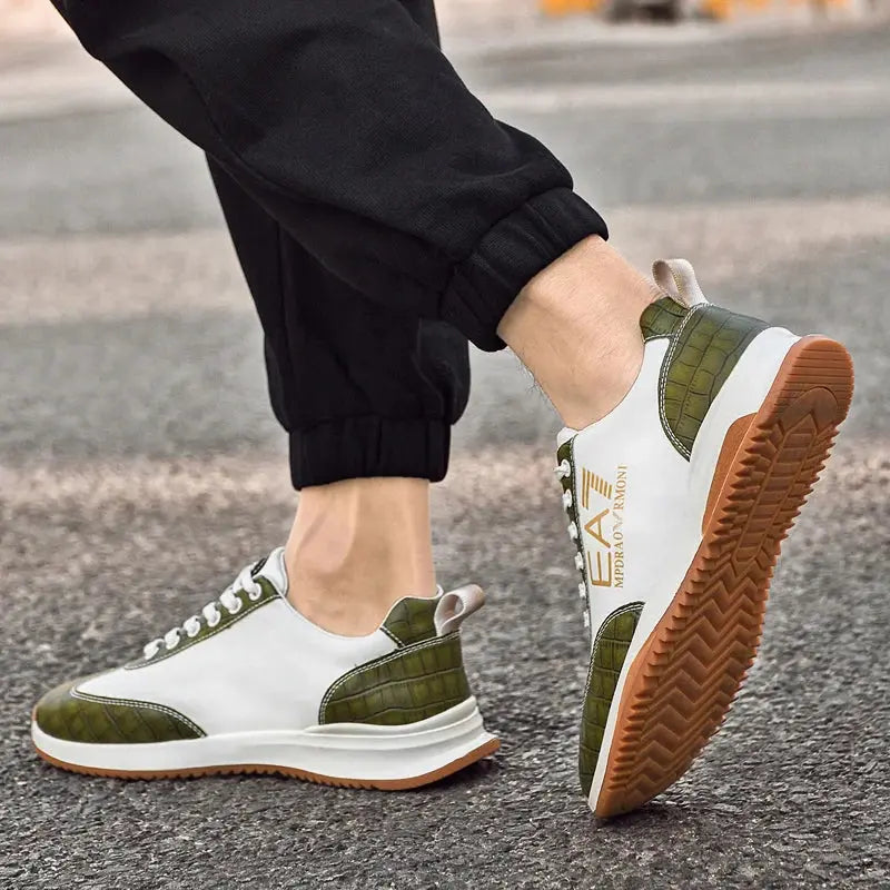 Italian Luxury Leather Sneakers theelegancejewellery