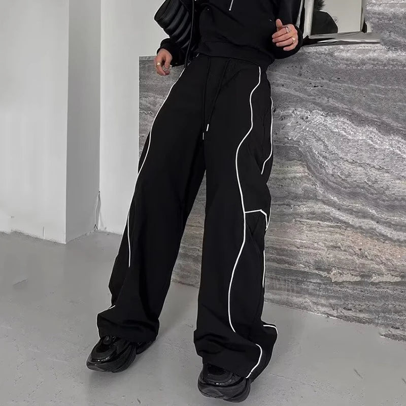 Men's Punk Straight Pants