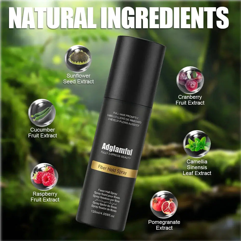 Hair Fiber Spray - Easy-To-Use, Long-Lasting Volume & Texture, Ideal for All Hair Types, with Natural-Looking Fullness theelegancejewellery