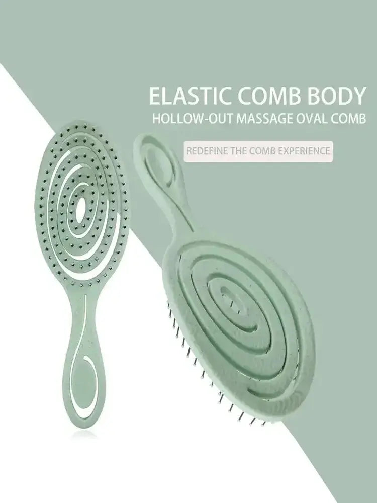 Hair Massage Comb Bristle Nylon Hairbrush Curly Detangle Hair Brush for Salon Hairdressing Tools theelegancejewellery