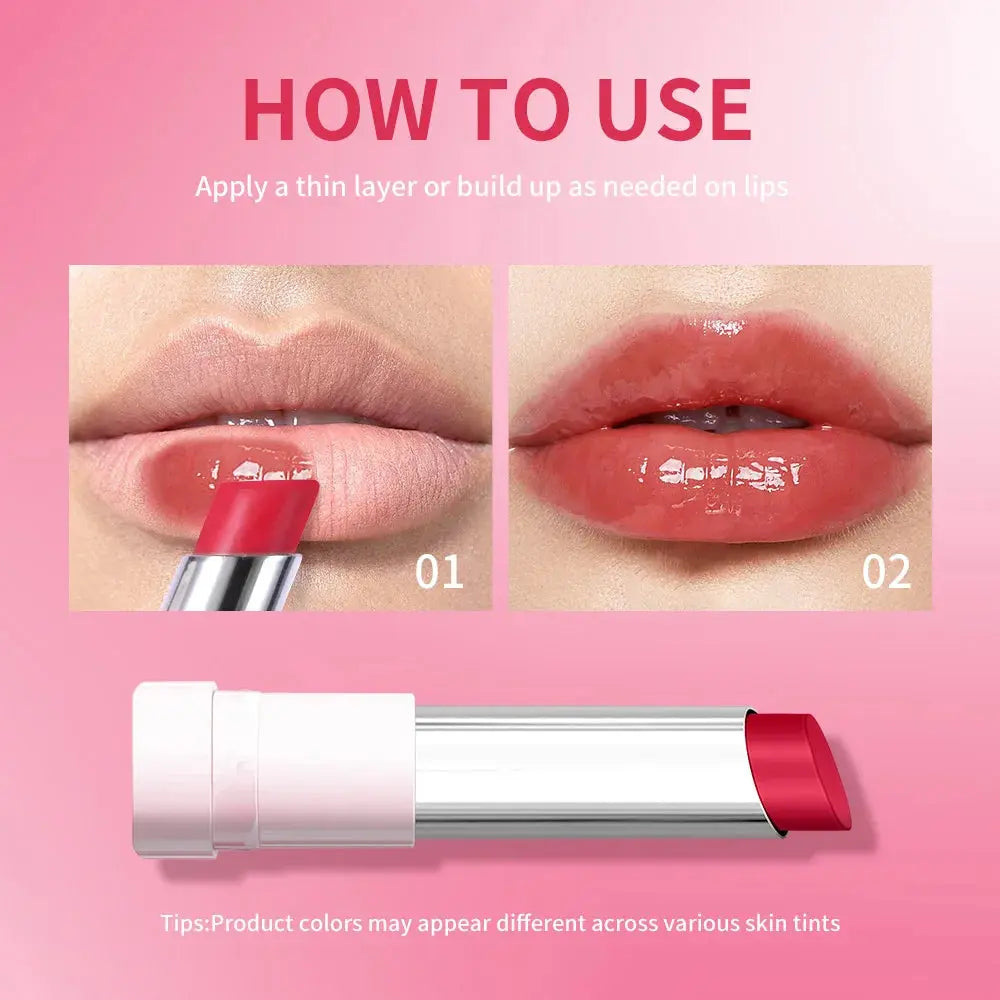 Lip Balm Lifter Glaze Oil Balm with Hyaluronic Acid and Hydrating Oil Blend with 24HRs of Smooth Moisturizing Shine Pink Makeup theelegancejewellery