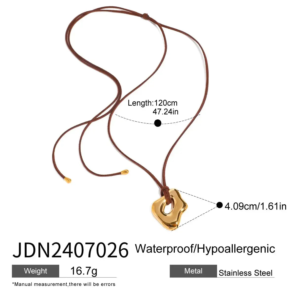Modern Jewelry Popular Irregular Simply Design Smooth Hollow Pendant Necklace For Women Party Gifts Hot Sale Accessories theelegancejewellery