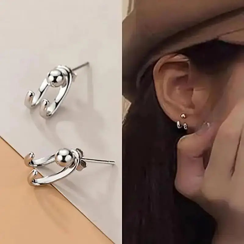Korean Fashion Seven Star Zircon Earrings For Women Jewelry 2026 Trending New Luxury Women's Crystal Stars Stud Earrings Gifts theelegancejewellery