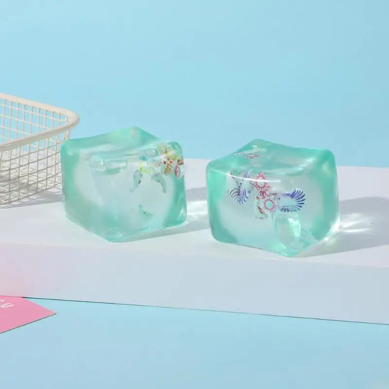 1Pcs Slow Rise Squishy Toys Taba Stress Balls Cube Ocean Sensory Fidget Toy For Kids And Adults Squeeze Relax Gift