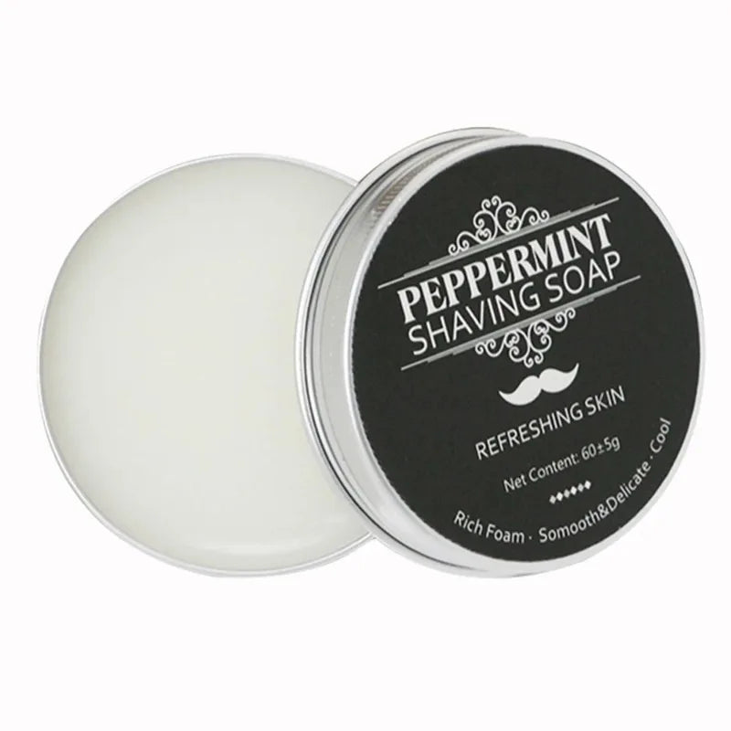 60g Mint Shaving Cream for A Comfortable Shave Nourishes and Protects Skin Shaving Soap Keep Face Freshness And Cleanliness