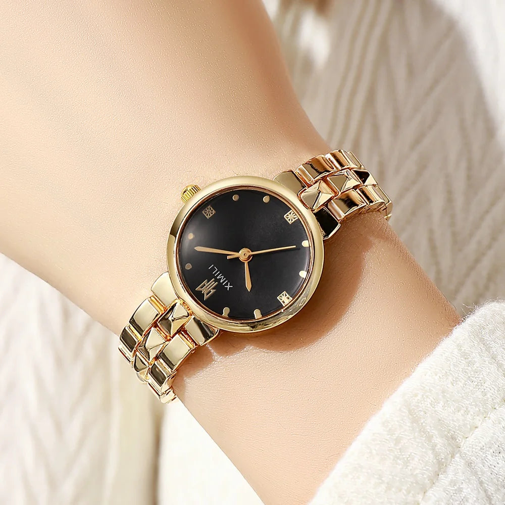 New Women Watches Rhinestone Quartz Watch Casual Luxury Watch Ladies Bracelet Watch Women Wristwatch Relogio Feminino Clock Hous