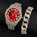 Hip Hop Watch  Watch Luxury Water Proof Brand Watches Stainless Steel Round Clock  Quartz Wrist Watches Gift theelegancejewellery
